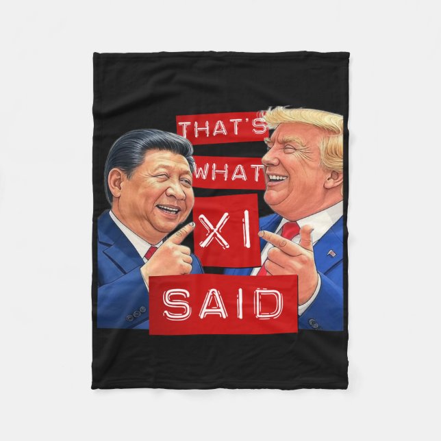 Funny Trump Meme Funny Fleecedecke (Vorderseite)