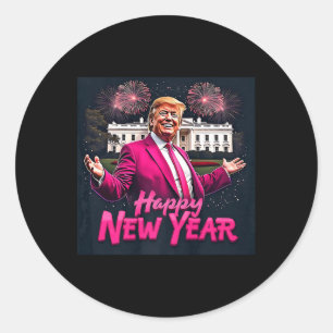 Funny Trump Neues Jahr Party 2025 Trump Neues Jahr Runder Aufkleber