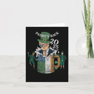 Funny Trump Paddy's Back St Patrick Day Funny Gif Karte
