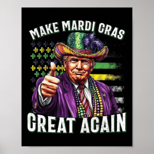 Funny Trump Parade Spaß macht Mardi Gras Great Aga Poster