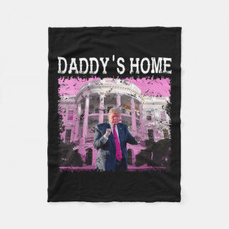 Funny Trump Pink Daddys Zuhause, Trump 2024 nehmen Fleecedecke
