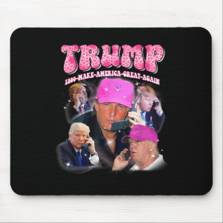Funny Trump Pink Miss Me Und Trump 2024 nimmt Amer Mousepad