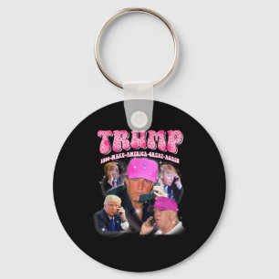Funny Trump Pink Miss Me Und Trump 2024 nimmt Amer Schlüsselanhänger