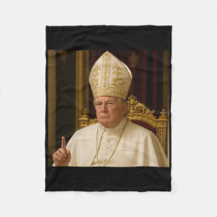 Funny Trump Pope Meme Gear katholische Vatikanisch Fleecedecke