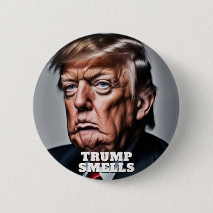 Funny Trump riecht Button