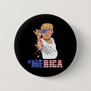Funny Trump Salz Merica Freiheit 4. Juli Geschenke Button