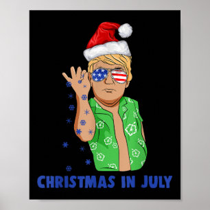 Funny Trump Santa Claus Salz Weihnachten im Juli G Poster