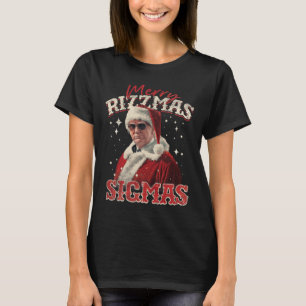 Funny Trump Santa Merry Rizzmas Sigmas Xmas Pajama T-Shirt