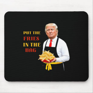 Funny Trump: Schnelle Nahrung bringt die Pommes Fr Mousepad