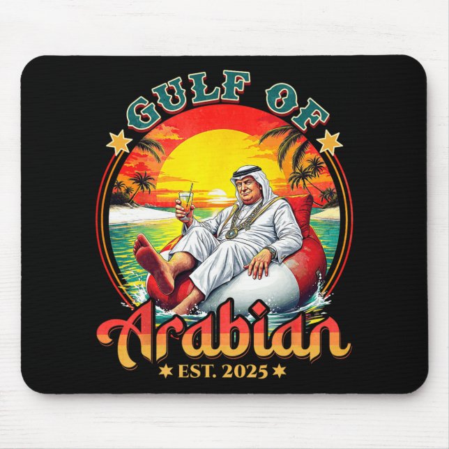 Funny Trump Shirt Golf von Arabian Est 2025 Funny  Mousepad (Vorne)