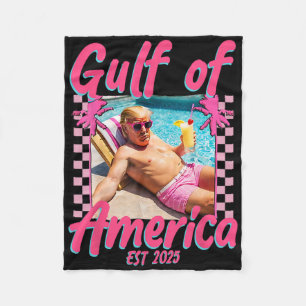 Funny Trump Shirt Gulf of US America Est 2025 1 Fleecedecke
