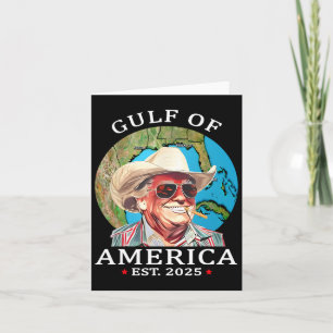 Funny Trump Shirt Gulf of US America Est 2025 1 Karte