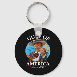 Funny Trump Shirt Gulf of US America Est 2025 _1 Schlüsselanhänger