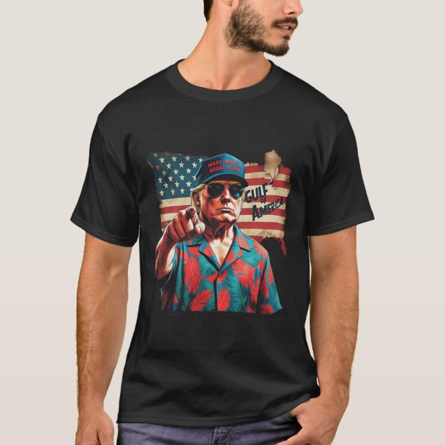 Funny Trump Shirt Gulf of US America Est 2025 2 (Vorderseite)