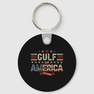 Funny Trump Shirt Gulf of US America Est 2025 ( 2 Schlüsselanhänger