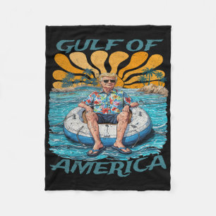 Funny Trump Shirt Gulf of US America Funny Kawaii Fleecedecke