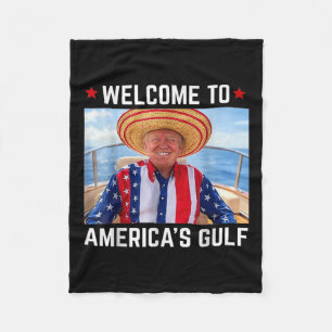 Funny Trump Shirt Gulf of US America Trump America Fleecedecke