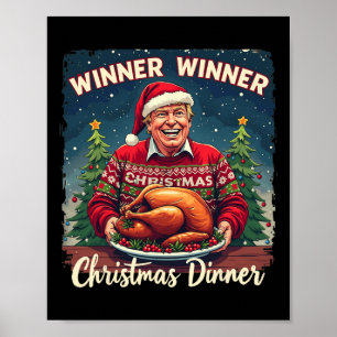 Funny Trump Spaß Männer Gewinnerin Christma Poster