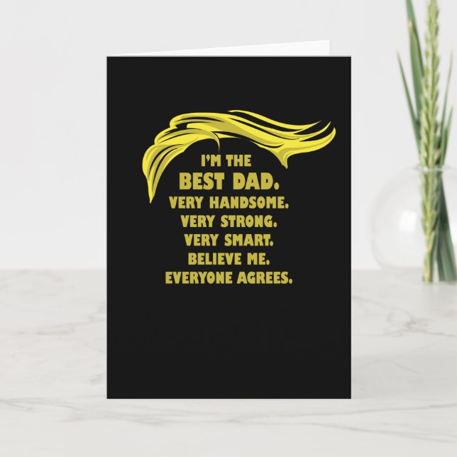 Funny Trump Sprichwort - Bester Vater Karte (Vorderseite)