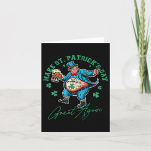 Funny Trump St Patricks Day Drinken Irish Men Wom Karte