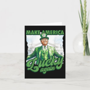 Funny Trump St Patricks Day macht Amerika glücklic Karte