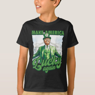Funny Trump St Patricks Day macht Amerika glücklic T-Shirt