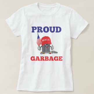 Funny Trump stolz MAGA Cartoon Garbage American T-Shirt