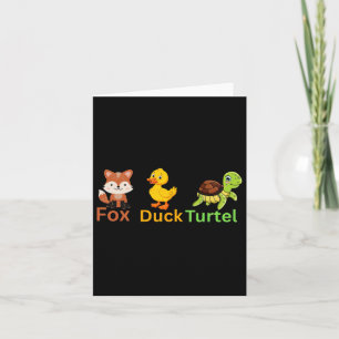 Funny Trump Subtle Fox Duck Turtle Süße Tier 1 Karte