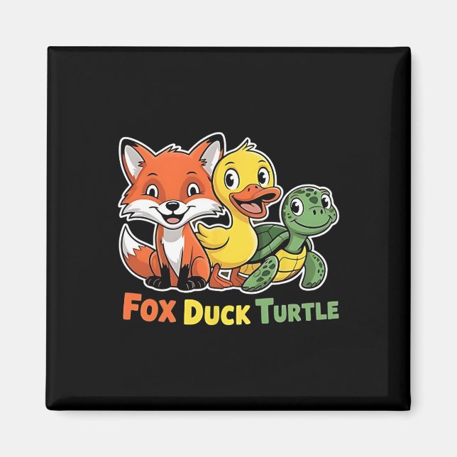 Funny Trump Subtle Fox Duck Turtle Süße Tier Magnet (Vorne)