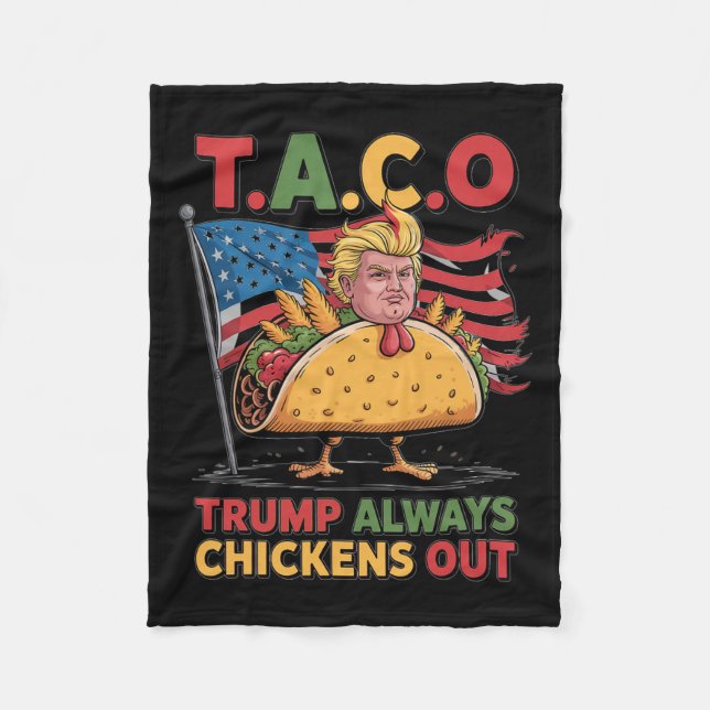 Funny Trump Taco Trump Fleecedecke (Vorderseite)
