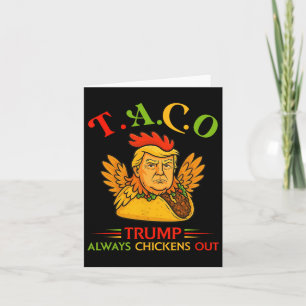 Funny Trump Taco Trump hält sich immer aus 14 Karte