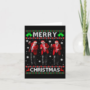 Funny Trump Tanz Frohe Weihnachten hässlich Weihna Karte