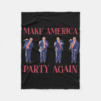 Funny Trump tanzen Fleecedecke