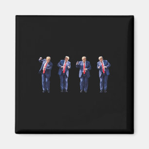 Funny Trump tanzt wie ein Felon und wählt Trump Magnet