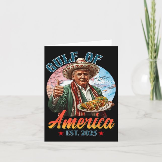 Funny Trump Taocos Cindo de Mayo Golf von US Ameri Karte (Vorderseite)