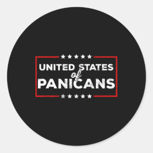 Funny Trump Tarife stolz Panican United Staaten of Runder Aufkleber