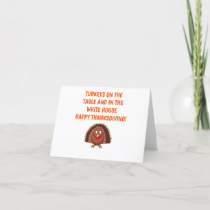 Funny Trump Thanksgiving Dinner Card Feiertagskarte
