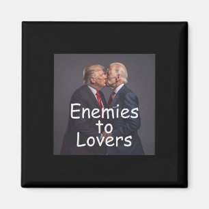 Funny Trump und Biden Küssen Magnet