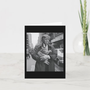 Funny Trump und Katze Karte
