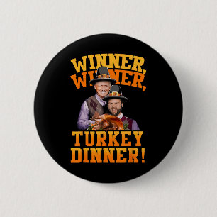 Funny Trump Vance Gewinner Gewinner Türkei Abendes Button