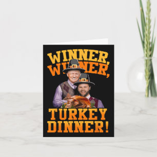 Funny Trump Vance Gewinner Gewinner Türkei Abendes Karte