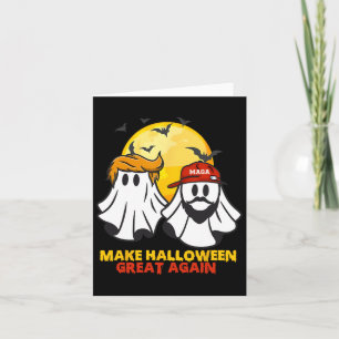 Funny Trump Vance Ghost Mega Hat Halloween Gr Karte