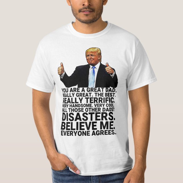 Funny Trump Vater Geburtstag  T-Shirt (Vorderseite)