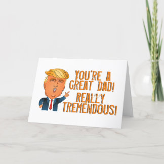 Funny Trump Vatertag Card Feiertagskarte