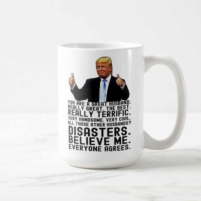 Funny Trump Vatertag Geschenk für Ehemann Kaffeetasse (Rechts)