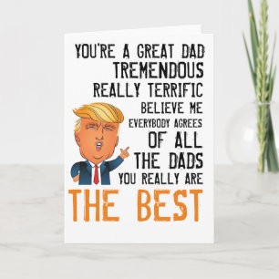Funny Trump Vathers Day Card