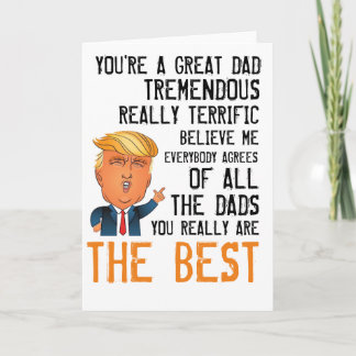 Funny Trump Vathers Day Card