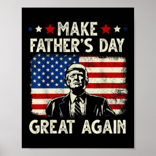 Funny Trump Vathers Day macht Vatertag groß Aga Poster