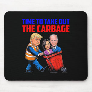 Funny Trump verschmäht Zeit, um den Müll E zu entf Mousepad