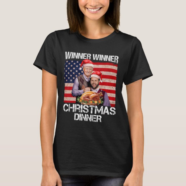 Funny Trump Vize Gewinner Weihnachtsessen Gewinner T-Shirt (Vorderseite)